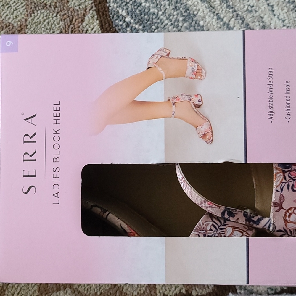 Serra ladies block heel sandals